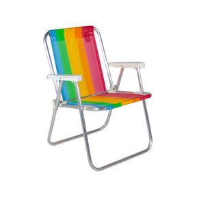 Cadeira-de-Praia-Alta-Em-Aluminio-Colorida-Bel