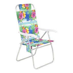 Cadeira-Prosa-Reclinavel-4-Posicoes-Em-Aluminio-Comfort-Floral-Bel